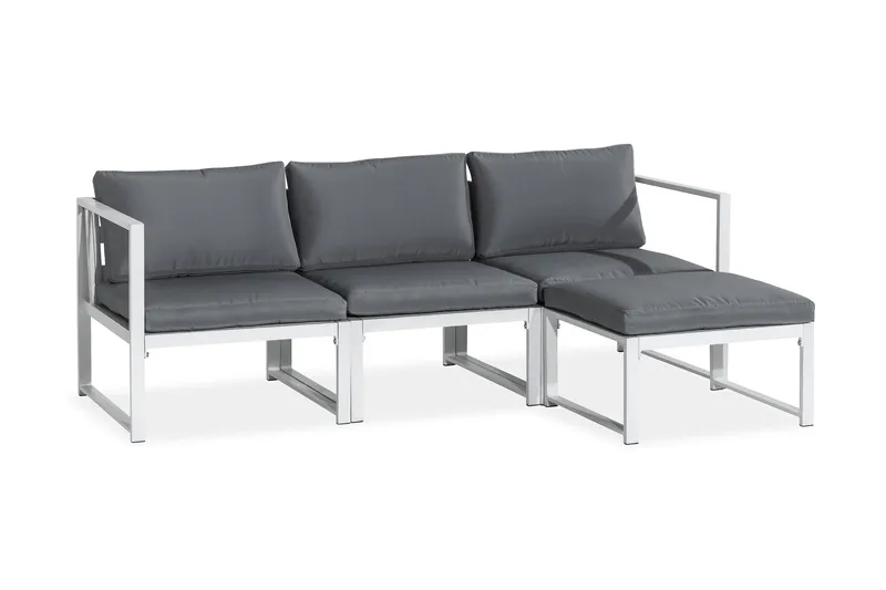 Oleskeluryhmä Tunis - Valkoinen - Puutarhakalusteet - Terassiryhmät - Oleskeluryhmät