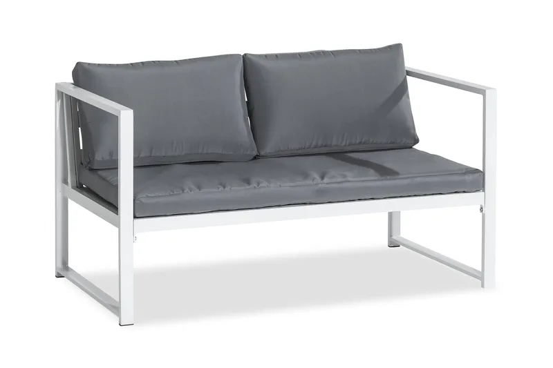 Oleskeluryhmä Tunis - Valkoinen - Puutarhakalusteet - Terassiryhmät - Oleskeluryhmät