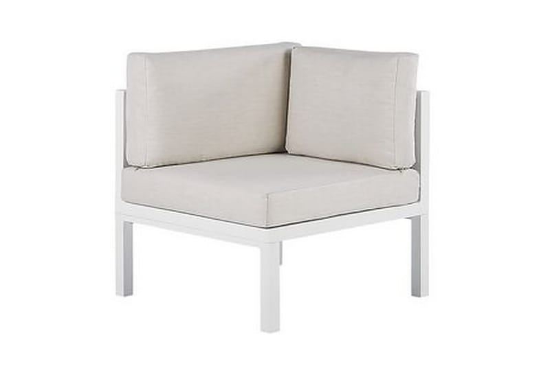 Oleskeluryhmä Valkoinen/Ruskea BORELLO - Valkoinen - Puutarhakalusteet - Terassiryhmät - Oleskeluryhmät