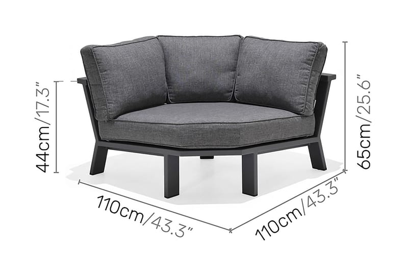 Oleskeluryhmä Palau 6:n ist - Puu / Harmaa - Puutarhakalusteet - Terassiryhmät - Oleskeluryhmät