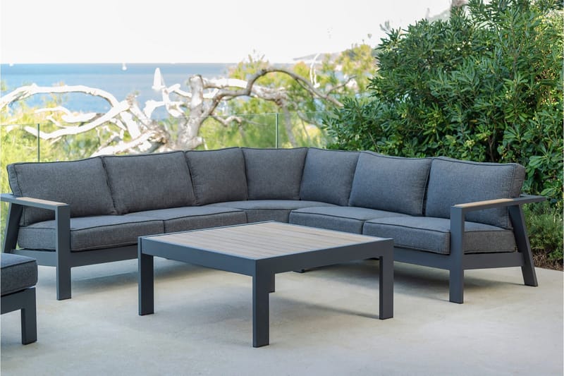 Oleskeluryhmä Palau 5:n ist - Puu / Harmaa - Puutarhakalusteet - Terassiryhmät - Oleskeluryhmät