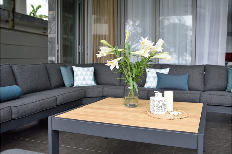 Oleskeluryhmä Palau 5:n ist - Puu / Harmaa - Puutarhakalusteet - Terassiryhmät - Oleskeluryhmät