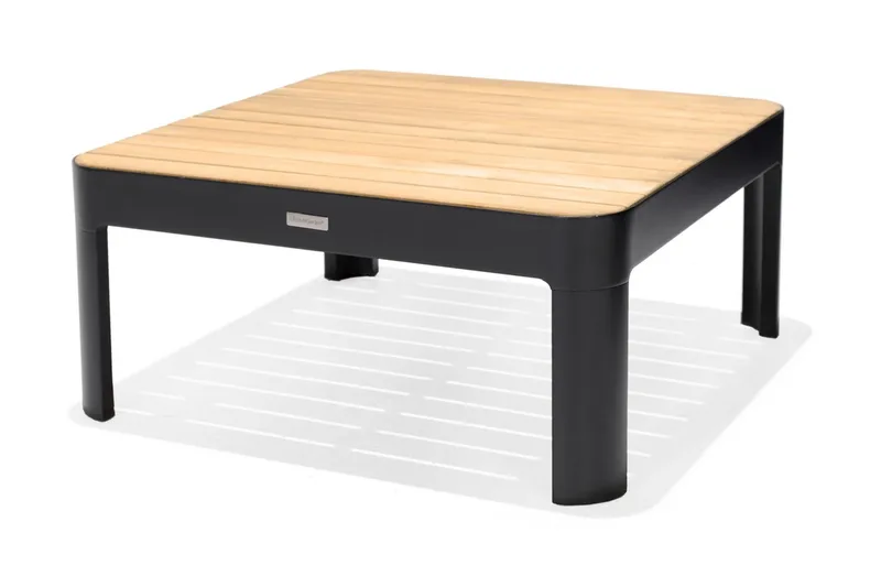 Oleskeluryhmä Portals 4: n ist - Musta / Tiikki - Puutarhakalusteet - Terassiryhmät - Oleskeluryhmät