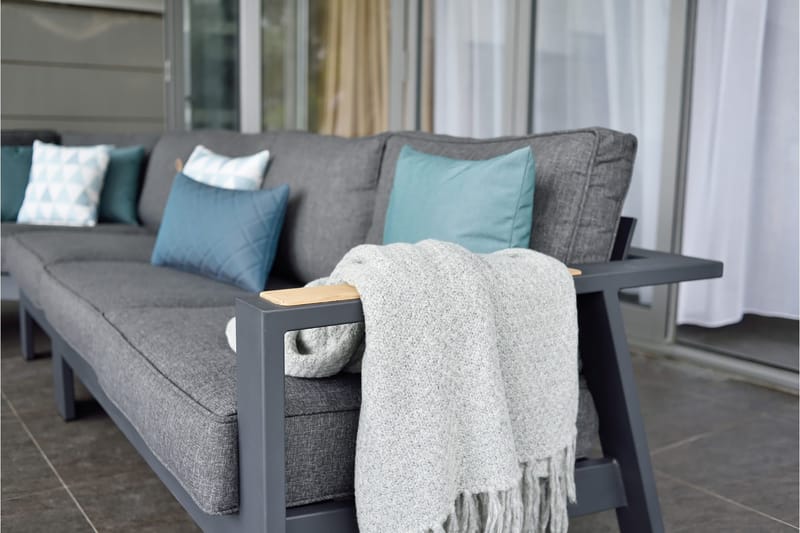 Oleskeluryhmä Palau 6:n ist - Puu / Harmaa - Puutarhakalusteet - Terassiryhmät - Oleskeluryhmät