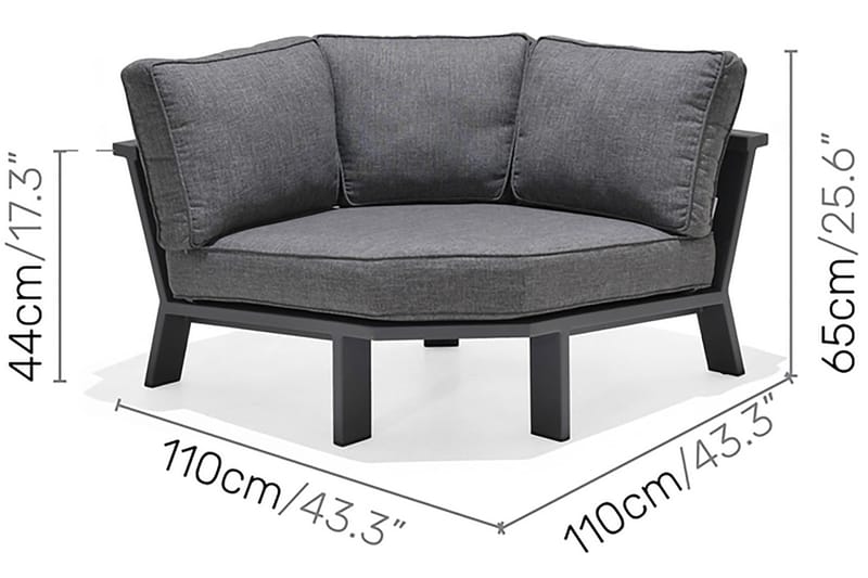 Oleskeluryhmä Palau 8:n ist - Puu / Harmaa - Puutarhakalusteet - Terassiryhmät - Oleskeluryhmät