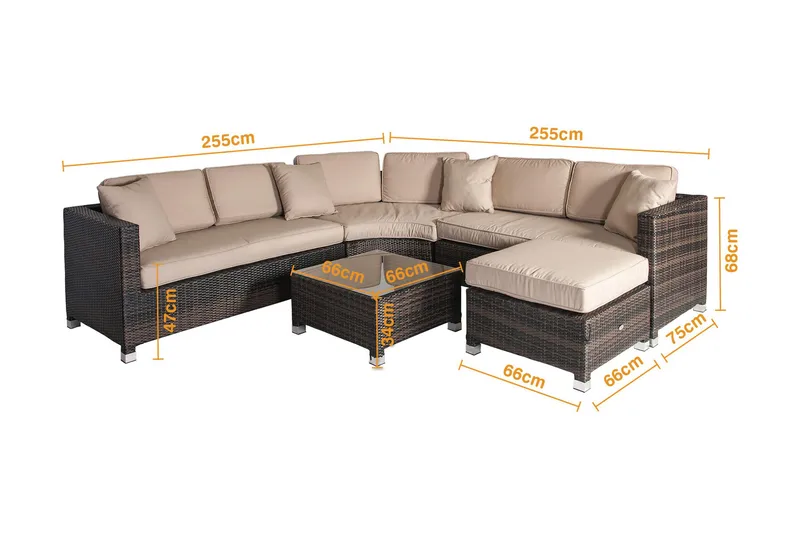 Puutarharyhmä Dawson - Puutarhakalusteet - Terassiryhmät - Oleskeluryhmät