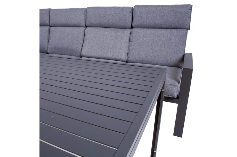 Puutarhasetti Casten Tummanharmaa - Puutarhakalusteet - Terassiryhmät - Oleskeluryhmät