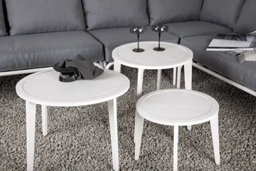 Roxo kulmasohva valkoinen - Venture Home - Puutarhakalusteet - Terassiryhmät - Oleskeluryhmät
