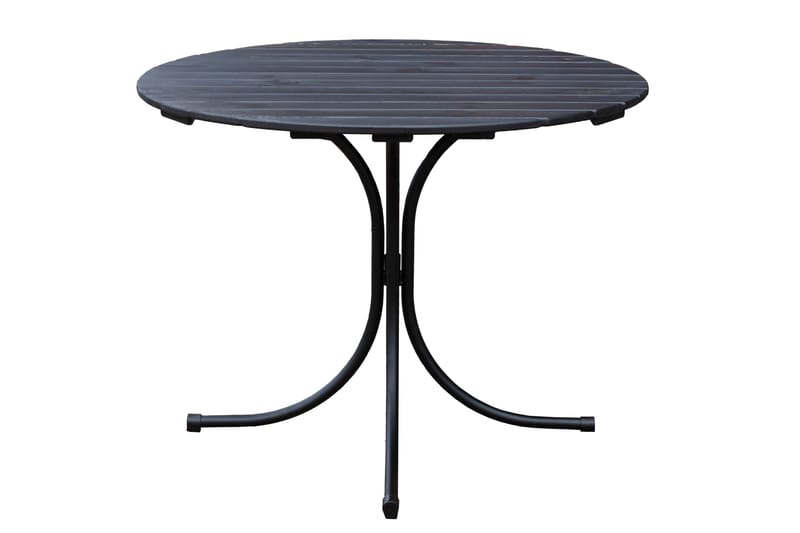 Ruokailuryhmä Vaxholm Pyöreä - Kahvimusta/Harmaa - Puutarhakalusteet - Terassiryhmät - Oleskeluryhmät