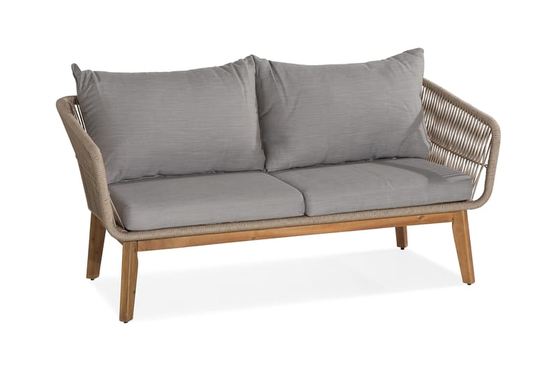 Sohvaryhmä Morocco - Akaasia/Ruskea/Beige - Puutarhakalusteet - Terassiryhmät - Oleskeluryhmät