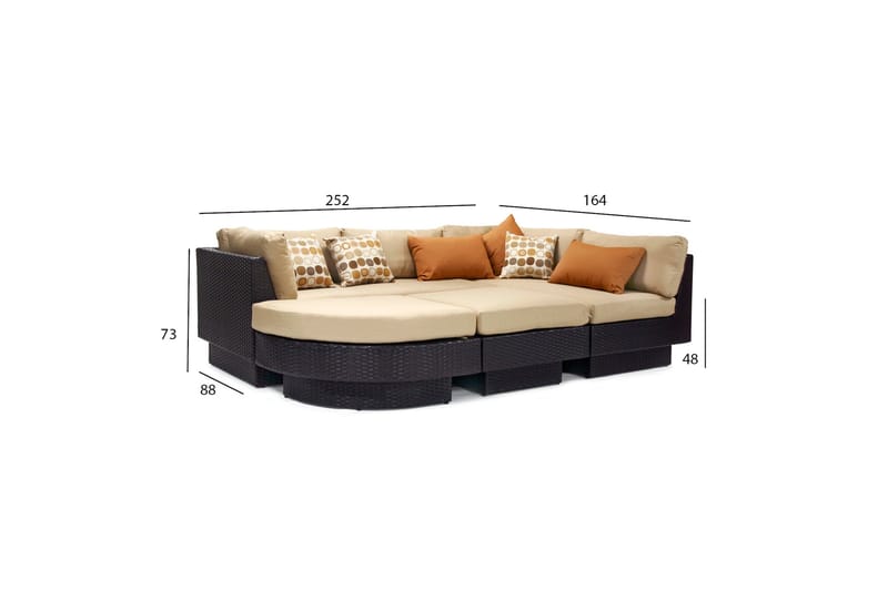 Sohvaryhmä Stella - Puutarhakalusteet - Terassiryhmät - Oleskeluryhmät