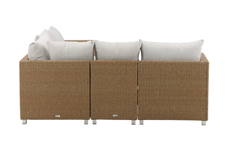 Vamos-oleskeluryhmä ulkokäyttöön - Beige/luonnonväri - Puutarhakalusteet - Terassiryhmät - Oleskeluryhmät