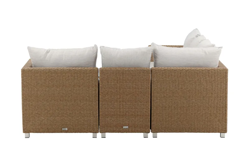 Vamos-oleskeluryhmä ulkokäyttöön - Beige/luonnonväri - Puutarhakalusteet - Terassiryhmät - Oleskeluryhmät