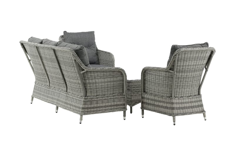 Vikelund-oleskeluryhmä ulkokäyttöön - Harmaa - Puutarhakalusteet - Terassiryhmät - Oleskeluryhmät