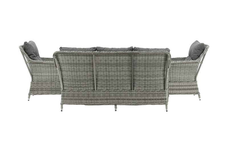 Vikelund-oleskeluryhmä ulkokäyttöön - Harmaa - Puutarhakalusteet - Terassiryhmät - Oleskeluryhmät