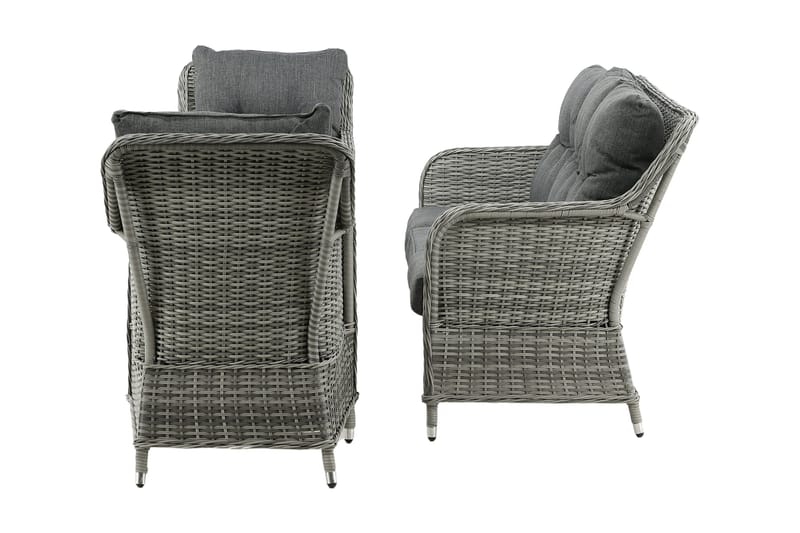 Vikelund-oleskeluryhmä ulkokäyttöön - Harmaa - Puutarhakalusteet - Terassiryhmät - Oleskeluryhmät