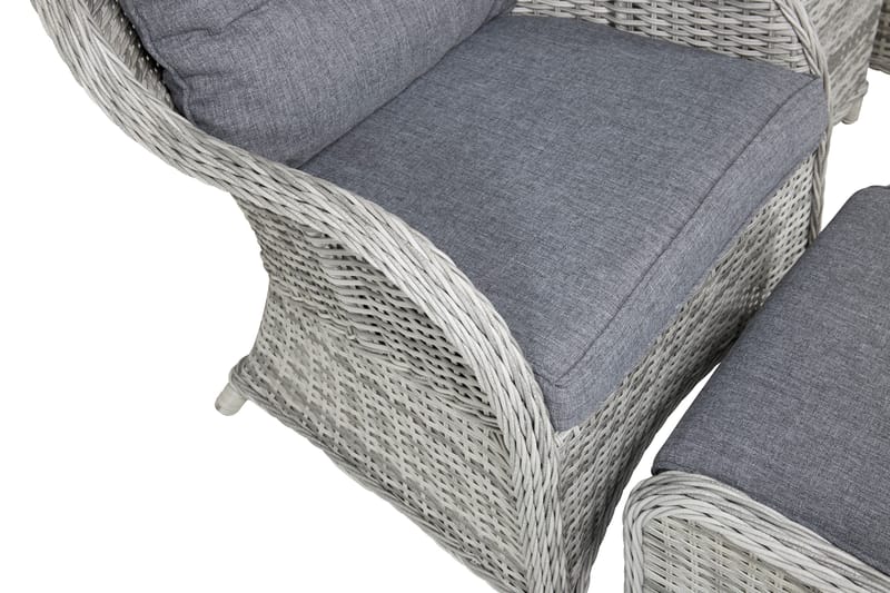 Vikelund-oleskeluryhmä ulkokäyttöön - Harmaa - Puutarhakalusteet - Terassiryhmät - Oleskeluryhmät