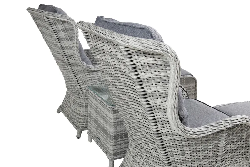 Vikelund-oleskeluryhmä ulkokäyttöön - Harmaa - Puutarhakalusteet - Terassiryhmät - Oleskeluryhmät