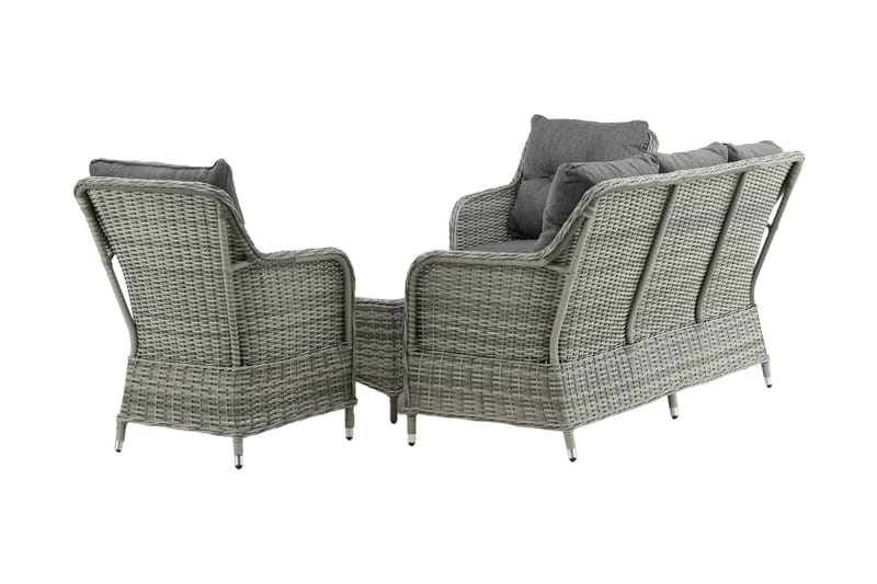 Vikelund-oleskeluryhmä ulkokäyttöön - Harmaa - Puutarhakalusteet - Terassiryhmät - Oleskeluryhmät