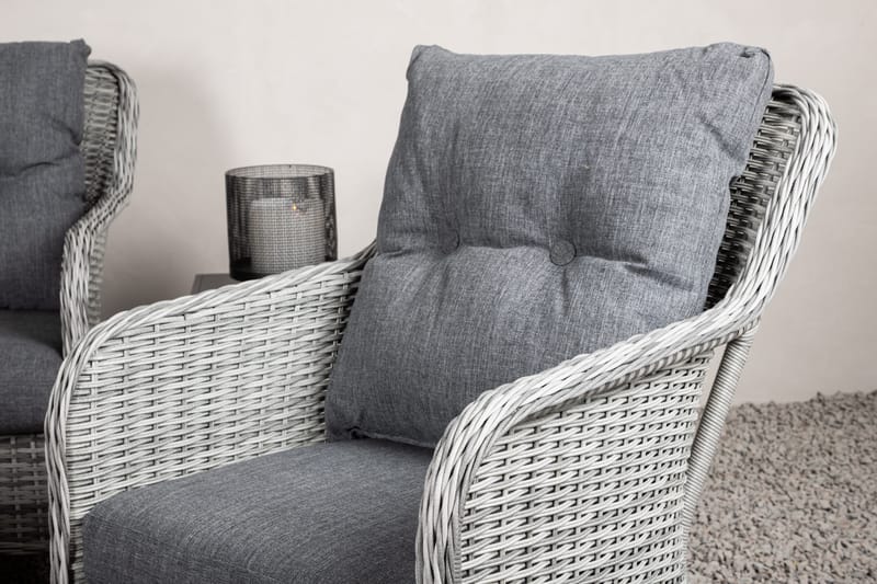 Vikelund-oleskeluryhmä ulkokäyttöön - Harmaa - Puutarhakalusteet - Terassiryhmät - Oleskeluryhmät