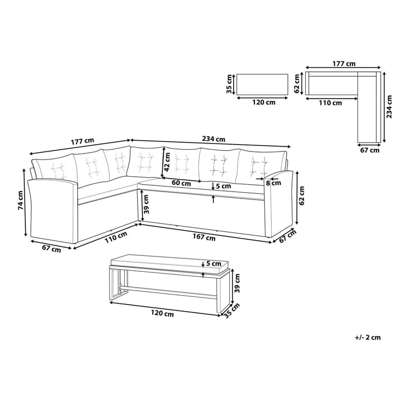 Oleskeluryhmä Viterbo - Puutarhakalusteet - Terassiryhmät - Sohvaryhmät ulos