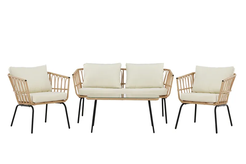 Ortigia Sohvaryhmä Ulkokäyttöön 4-istuttava, Luonnonväri