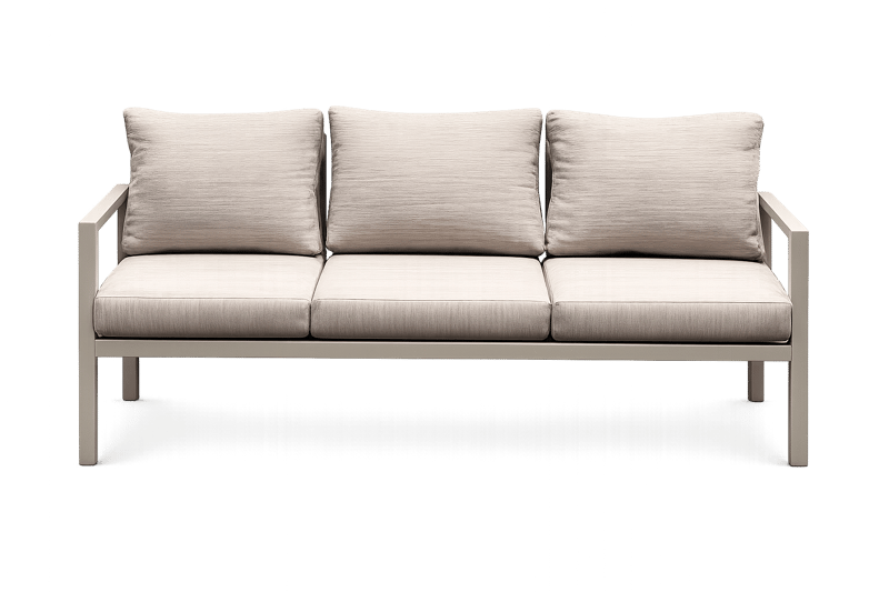 Palermo Puutarhakalusteryhmä sohvaryhmä: 3-istuttava sohva, 2 nojatuolia, sohvapöytä - Beige - Puutarhakalusteet - Terassiryhmät - Sohvaryhmät ulos