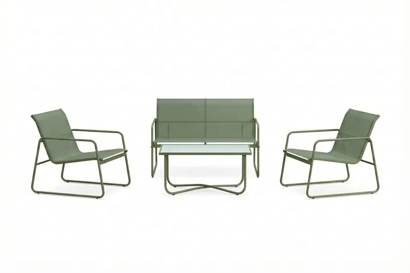 Pelanda-loungeryhmä ulkokäyttöön, Vihreä