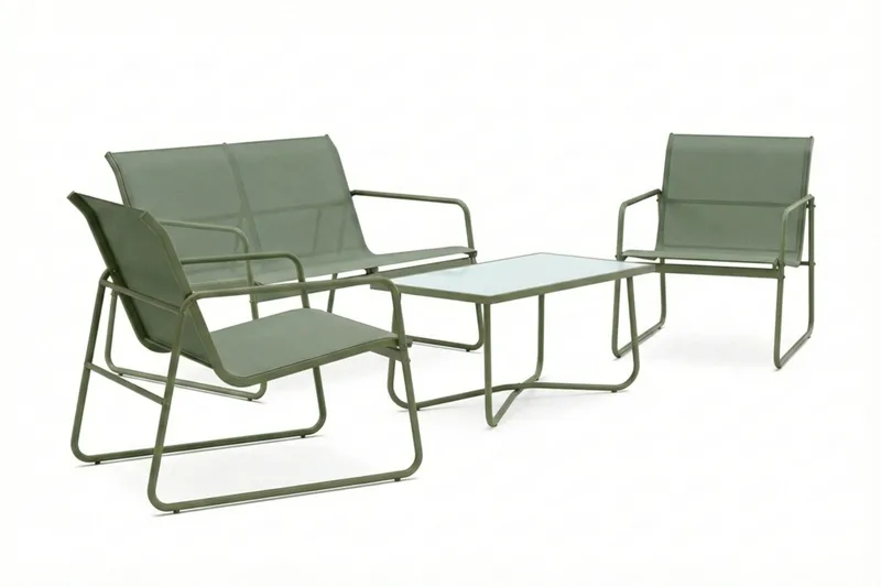 Pelanda-loungeryhmä ulkokäyttöön - Vihreä - Puutarhakalusteet - Terassiryhmät - Sohvaryhmät ulos