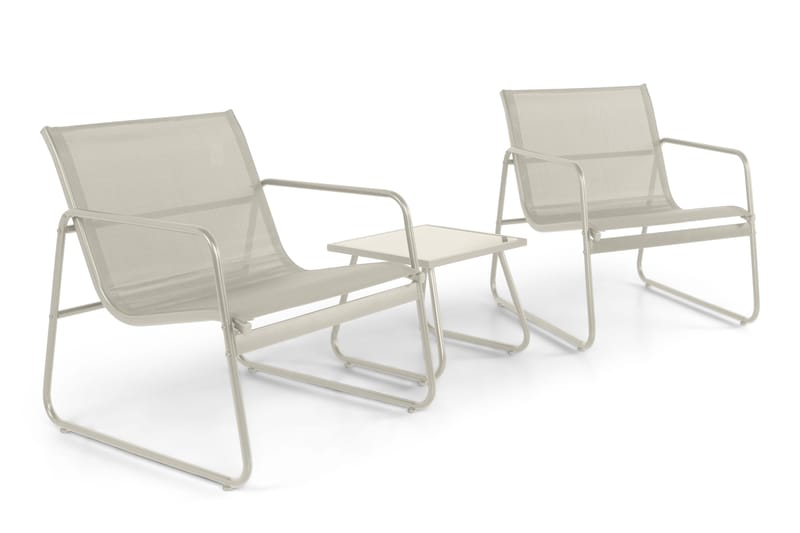 Pelanda ulkokäyttöön tarkoitettu kahvilasetti - Beige - Puutarhakalusteet - Terassiryhmät - Sohvaryhmät ulos