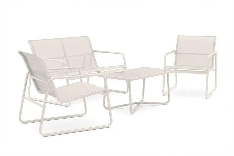 Pelanda ulkokäyttöön tarkoitettu lounge-ryhmä - Beige - Puutarhakalusteet - Terassiryhmät - Sohvaryhmät ulos