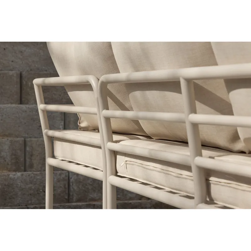 Penh Sohvaryhmä Ulkokäyttöön 5-istuttava - Beige - Puutarhakalusteet - Terassiryhmät - Oleskeluryhmät