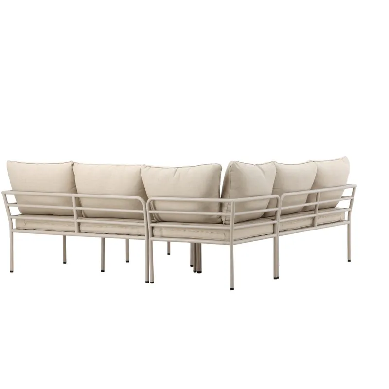 Penh Sohvaryhmä Ulkokäyttöön 5-istuttava - Beige - Puutarhakalusteet - Terassiryhmät - Oleskeluryhmät
