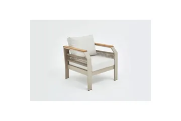 Puutarhan oleskeluryhmä Farra Beige - Beige - Puutarhakalusteet - Terassiryhmät - Sohvaryhmät ulos