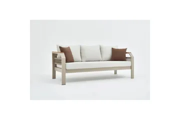 Puutarhan oleskeluryhmä Farra Beige - Beige - Puutarhakalusteet - Terassiryhmät - Sohvaryhmät ulos