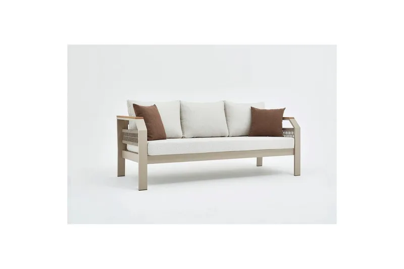Puutarhan oleskeluryhmä Farra Beige - Beige - Puutarhakalusteet - Terassiryhmät - Sohvaryhmät ulos
