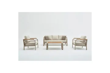Puutarhan oleskeluryhmä Sudassento Beige - Beige - Puutarhakalusteet - Terassiryhmät - Sohvaryhmät ulos