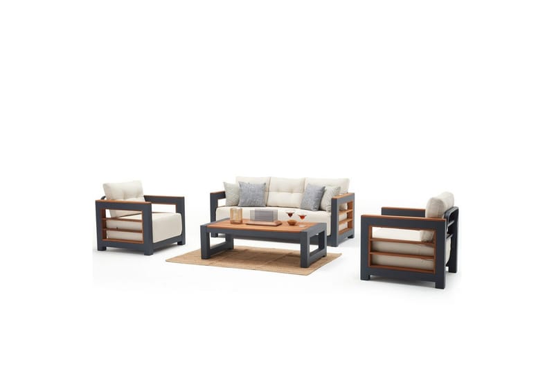 Puutarhan oleskeluryhmä Torwyn valkoinen, Valkoinen