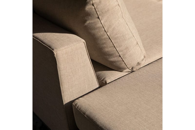 Puutarhan sohvakalusto Sisilia - Taupe, Vasen - Puutarhakalusteet - Terassiryhmät - Terassisohvat