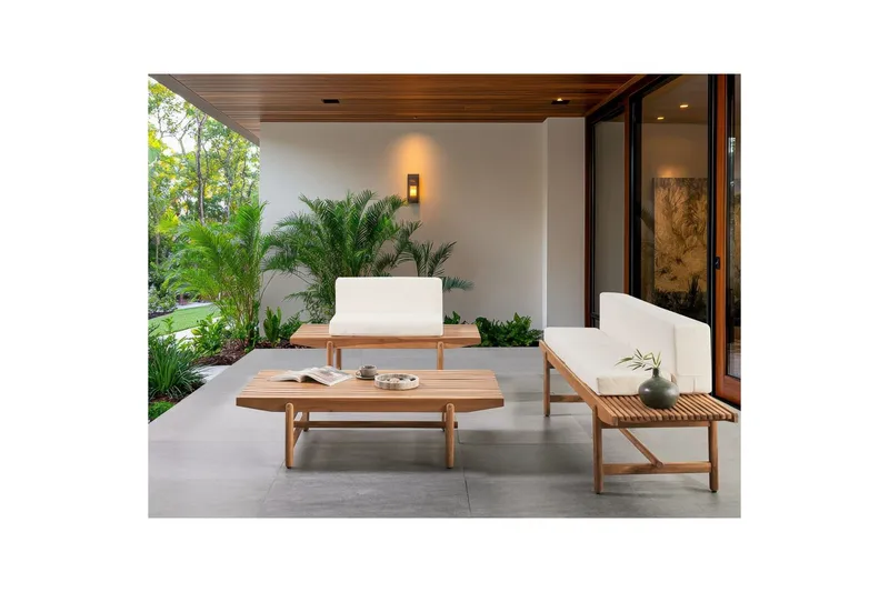 Puutarhasohvaryhmä 3-istuttava Giaveno - Puutarhakalusteet - Terassiryhmät - Sohvaryhmät ulos