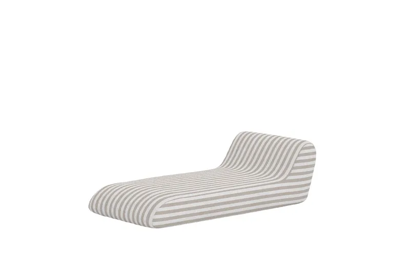 Redang aurinkotuoli ulkokäyttöön - Beige ja valkoiset raidat - Puutarhakalusteet - Terassiryhmät - Aurinkovuode