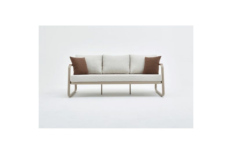Rio Sohvasetti Outdoor 6 Istuttava Beige - Beige - Puutarhakalusteet - Terassiryhmät - Sohvaryhmät ulos