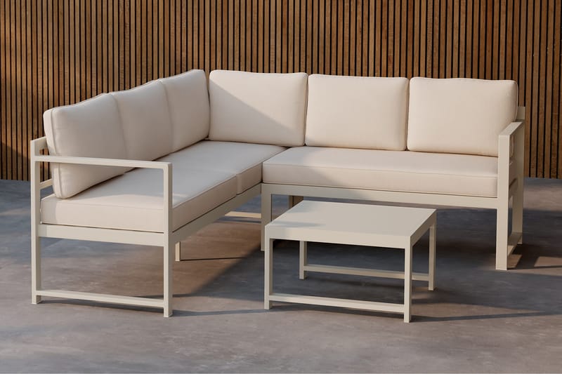 Salvador Sohvaryhmä Ulkokäyttöön 4-istuttava - Musta - Puutarhakalusteet - Terassiryhmät - Oleskeluryhmät