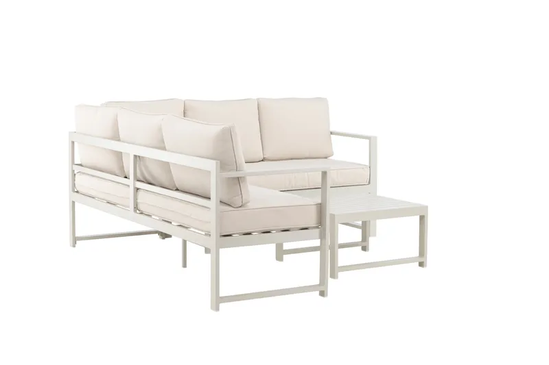 Salvador Sohvaryhmä Ulkokäyttöön 4-istuttava - Musta - Puutarhakalusteet - Terassiryhmät - Oleskeluryhmät