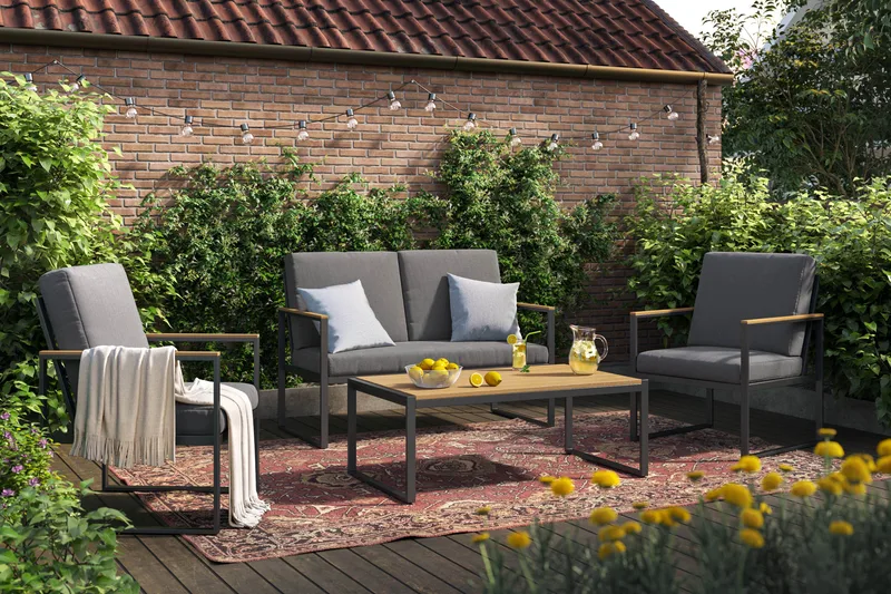 Serena Sohvaryhmä 4-istuttava - Antrasiitti - Puutarhakalusteet - Terassiryhmät - Sohvaryhmät ulos