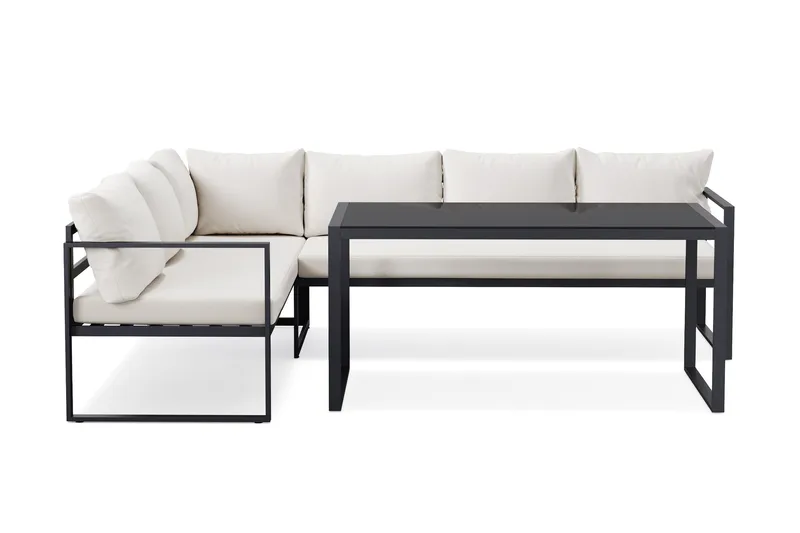 Silvia lounge-ryhmä ulkokäyttöön, Musta