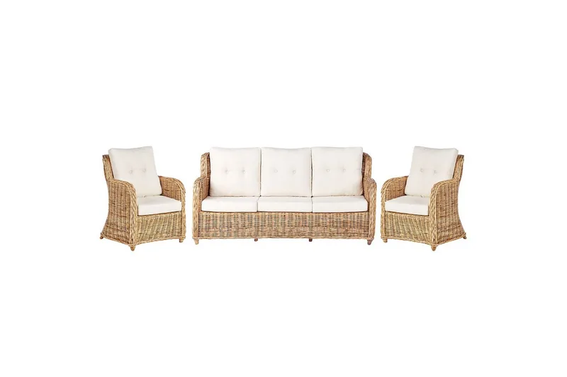 Soffgrupp Beliani Alessano Natural||White, undefined