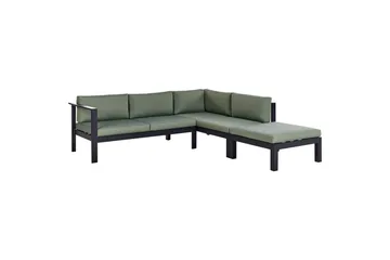 Soffgrupp Green||Black||Grey - Puutarhakalusteet - Terassiryhmät - Sohvaryhmät ulos