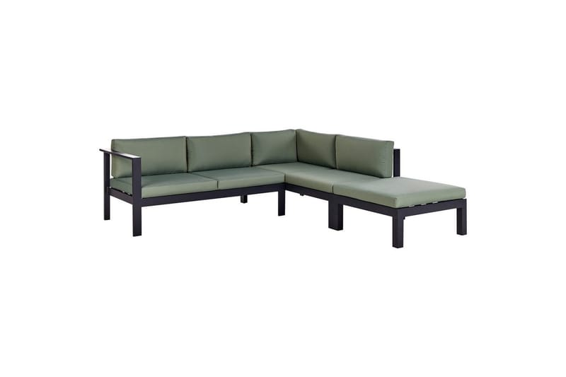 Soffgrupp Green||Black||Grey - Puutarhakalusteet - Terassiryhmät - Sohvaryhmät ulos