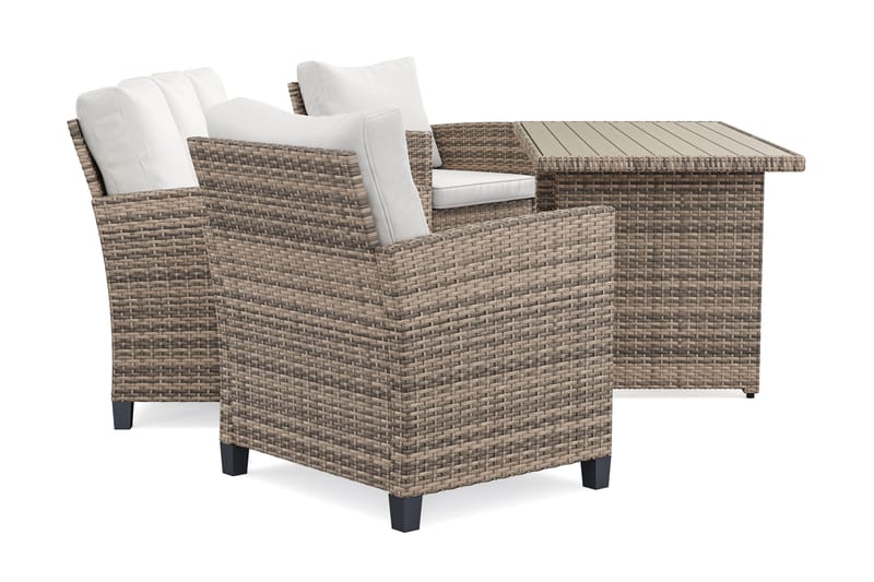 Soffgrupp utomhus Konstrotting Comfort Garden - Beige - Puutarhakalusteet - Terassiryhmät - Sohvaryhmät ulos